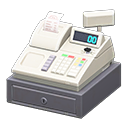Modern cash register|White