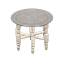 Moroccan tray table|Silver