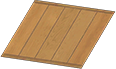 Natural-wood square tile