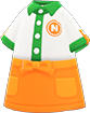 Orange fast-food uniform