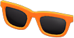 Orange simple sunglasses