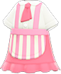 Pink café-uniform dress