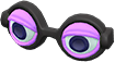 Purple silly glasses