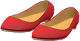 Red basic pumps