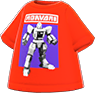 Red robot hero tee