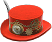 Red steampunk hat