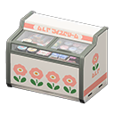 Retro ice-cream case|Flowers