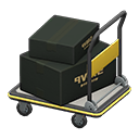 Rolling cart|Black Box style Black