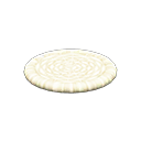 Round pillow|White