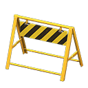 Safety barrier|Tiger stripes Board Yellow