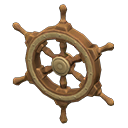 Ship-wheel door decoration