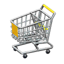 Shopping cart|Yellow Handle color