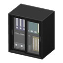 Short file cabinet|Black