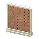 Short simple panel|Pegboard Panel White