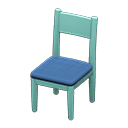 Simple chair|Blue Cushion color Blue