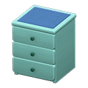 Simple small dresser|Blue Cloth Blue