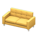 Simple sofa|Yellow Fabric color White