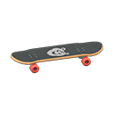 Skateboard|Animal Sticker Black
