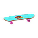 Skateboard|Sushi Sticker Blue