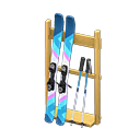Ski rack|Blue
