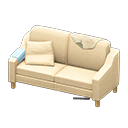Sloppy sofa|Beige Discarded clothing Beige
