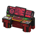 Spaceship control panel|Topography data Main monitor Red