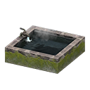 Square bathtub|Mossy