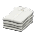 Stack of clothes|White shirts Clothing