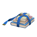 Strapped books|Blue