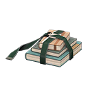 Strapped books|Dark green
