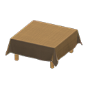Table With Cloth|Brown