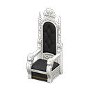 Throne|Black Fabric color White