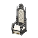 Throne|White Fabric color Silver