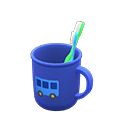 Toothbrush-and-cup set|Bus Cup design Blue