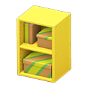 Upright organizer|Vivid stripes Stored-item design Yellow