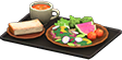 Veggie plate meal