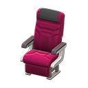Vehicle cabin seat|Black Headrest cover Berry red