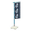 Vertical banner|Sushi Flag design Blue