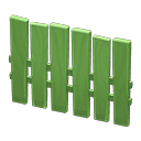 Vertical-board fence|  Green