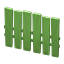 Vertical-board fence| Green