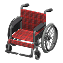 Wheelchair|Red plaid