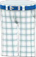 White checkered school pants