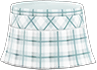 White checkered school skirt