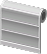 White-shelving wall