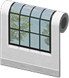 White window-panel wall