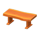 Wood-plank table|Orange wood