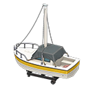 Yacht|None Logo Yellow & white