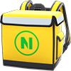 Yellow delivery bag