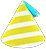 Yellow tiny party cap