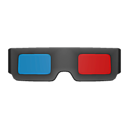 3D Glasses Black